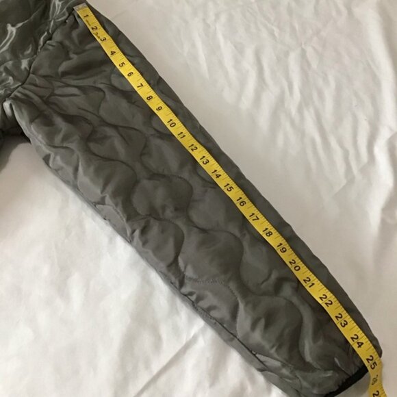 Zero Foxtrot Green/Gray Quilted Hooded Men's Jacket - Picture 12 of 12